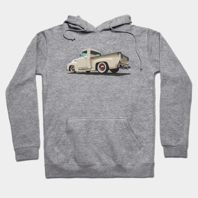 1956 Ford F1 - stylized Hoodie by mal_photography